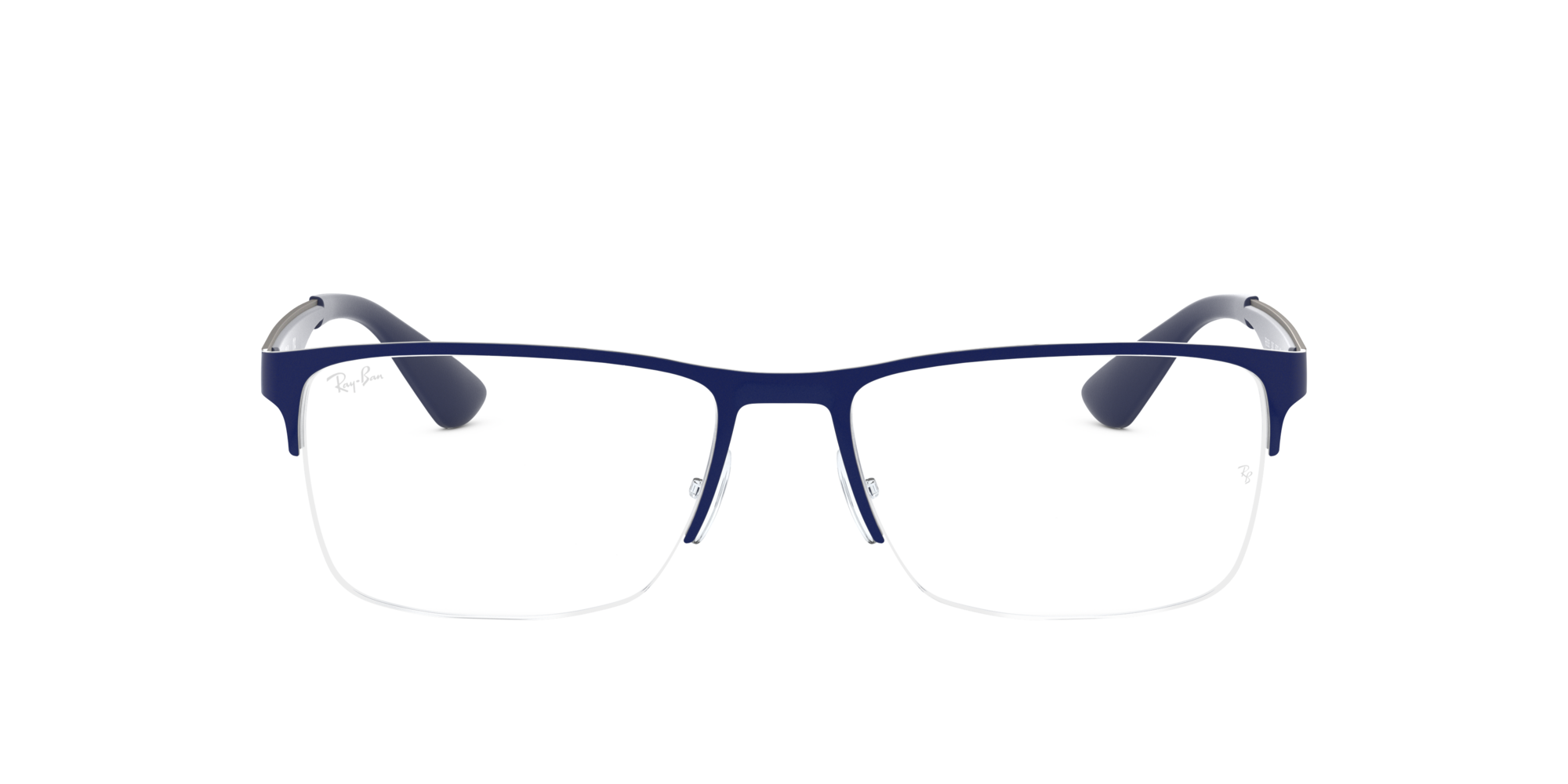 RX6335 Shop RayBan Blue Rectangle Eyeglasses at LensCrafters