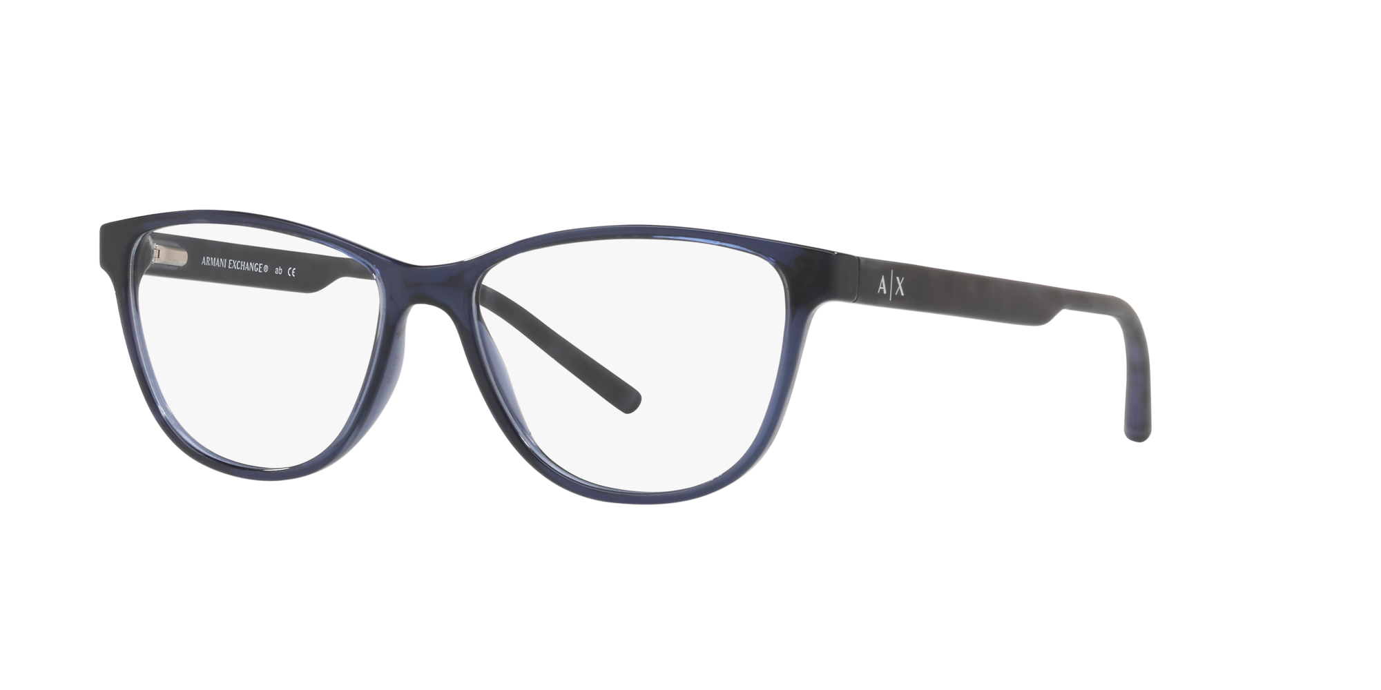 Armani Exchange Blue Cat Eye Eyeglasses 
