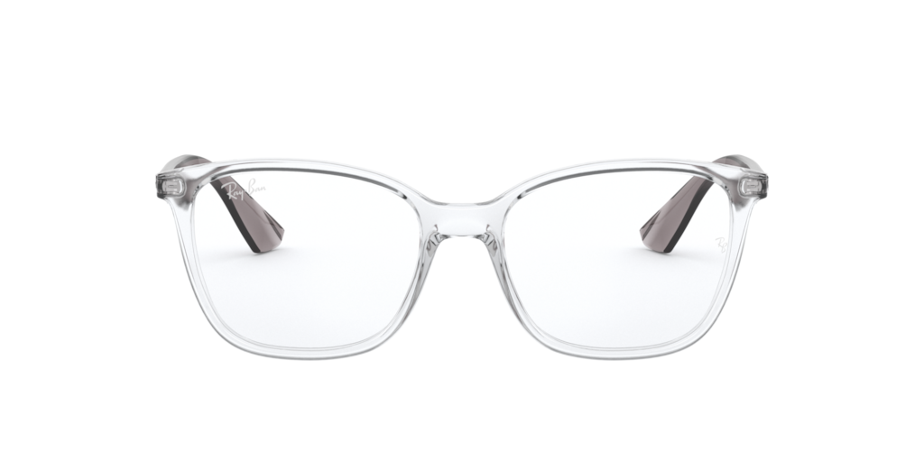 RX7066: Shop Ray-Ban Clear/White Square Eyeglasses at LensCrafters