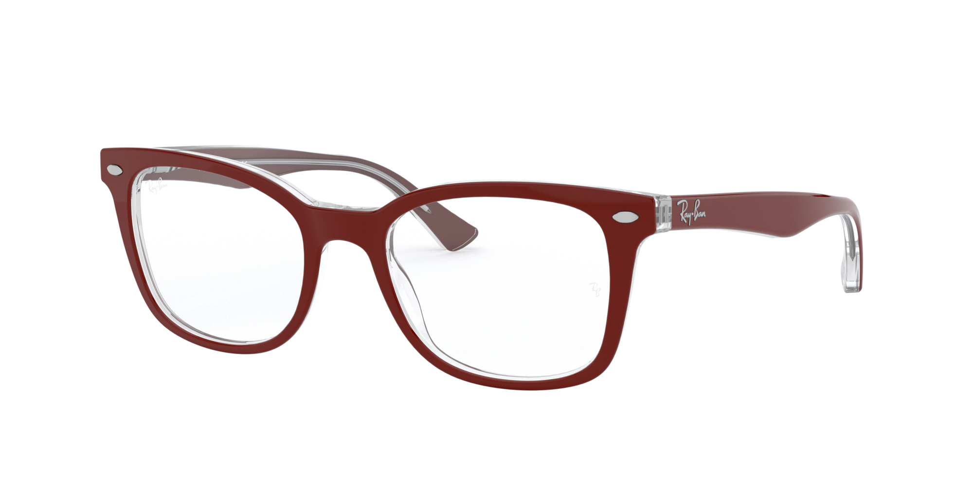 burgundy ray bans