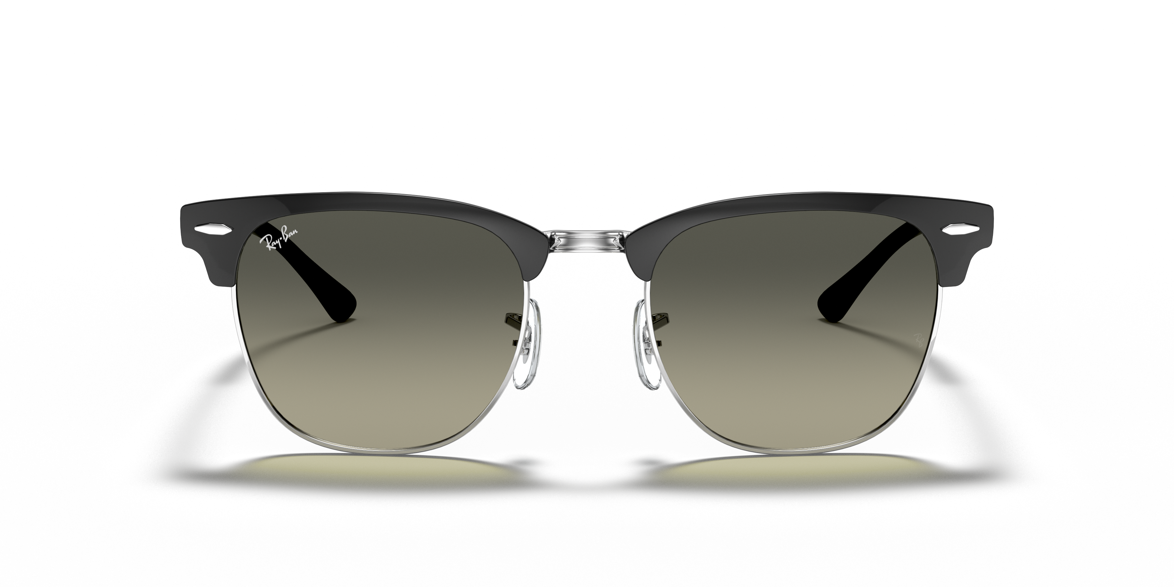 ray ban clubmaster silver black