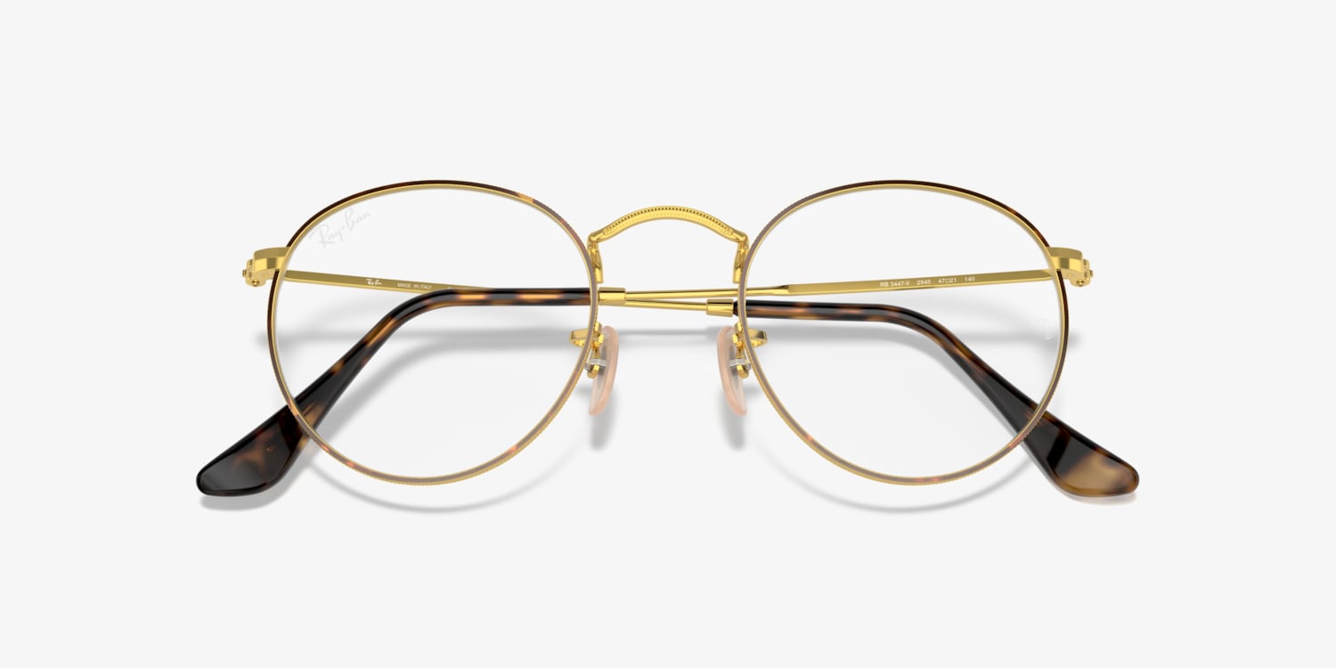 Ray-Ban RB3447V Round Metal Optics Eyeglasses | LensCrafters