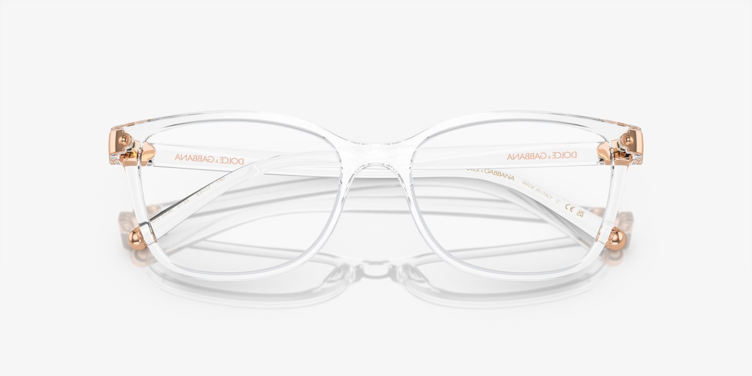 Dolce and clearance gabbana clear glasses