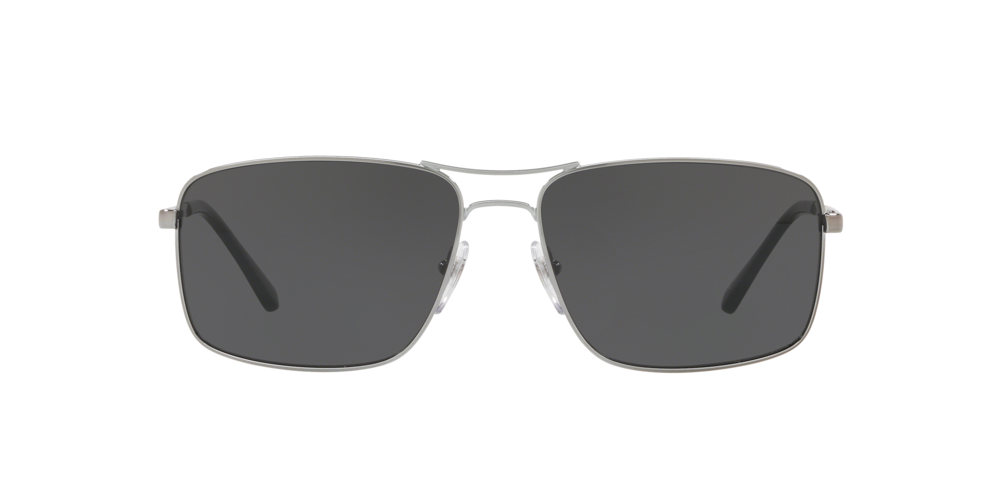 SF5011S 61: Shop Sferoflex Silver/Gunmetal/Grey Rectangle Sunglasses at ...