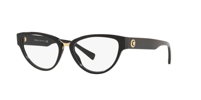 VE3267: Shop Versace Black Eyeglasses at LensCrafters