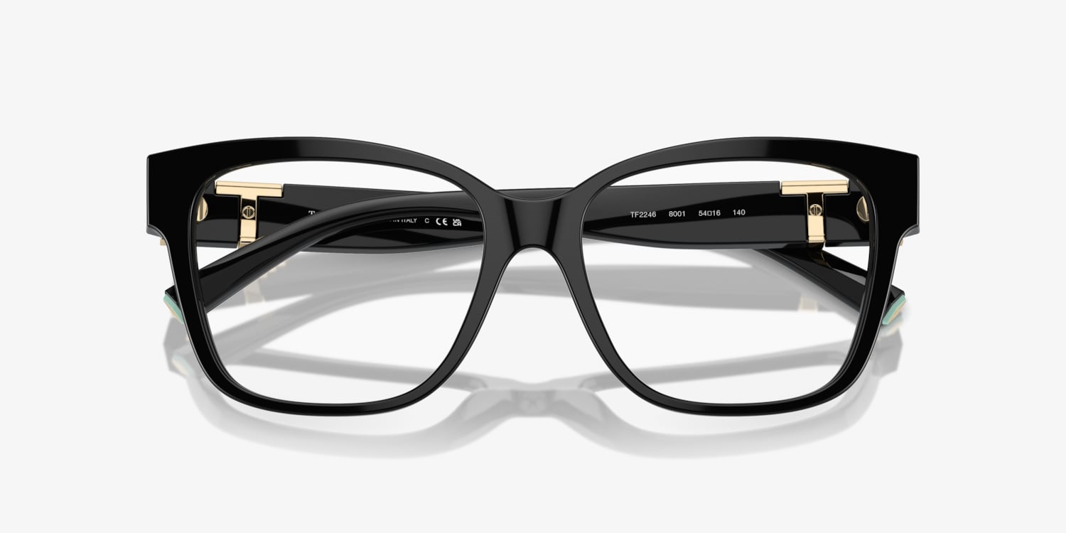 TF2246 ティファニー メガネフレーム ブラック ゴールド関税込み Tiffany TF2246 Eyeglasses | LensCrafters