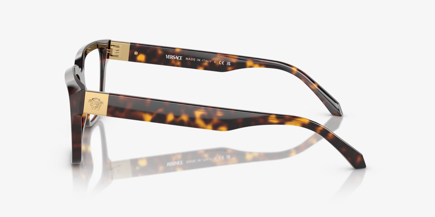 VERSACE 長方形フレムメカネ 0VE3357 108 Versace VE3357 Eyeglasses | LensCrafters