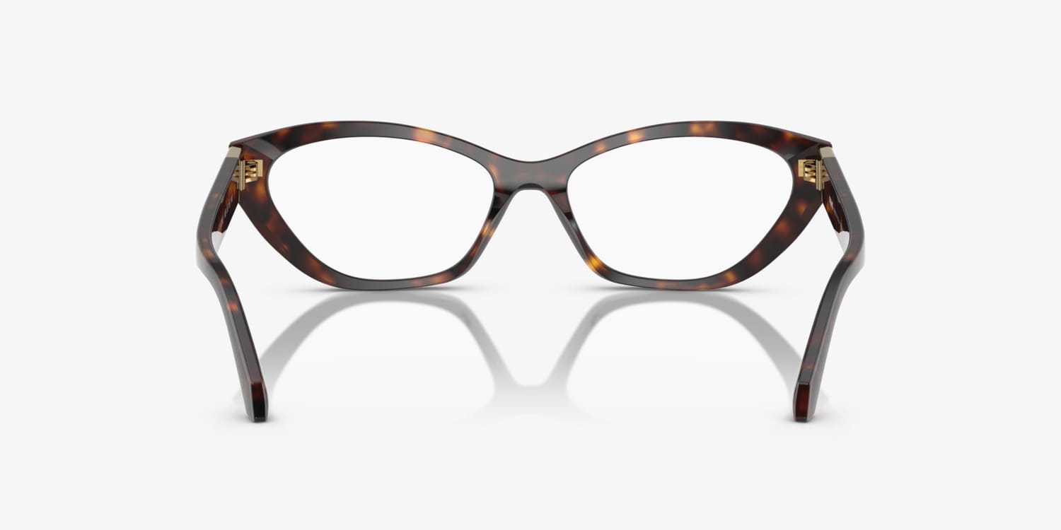 VERSACE キャットアイフレムメカネ 0VE3356 108 Versace 0VE3356 108 Havana Cat-Eye 55MM Women's Eyeglasses
