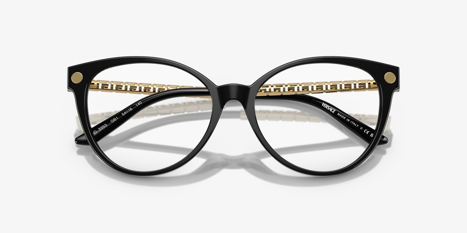 VERSACE キャットアイフレムメカネ VE3370D 5495 Versace VE3353 Eyeglasses | LensCrafters