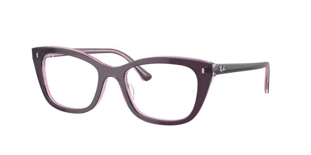 Ray-Ban Unisex Violeta Sobre Rosa Traslúcido