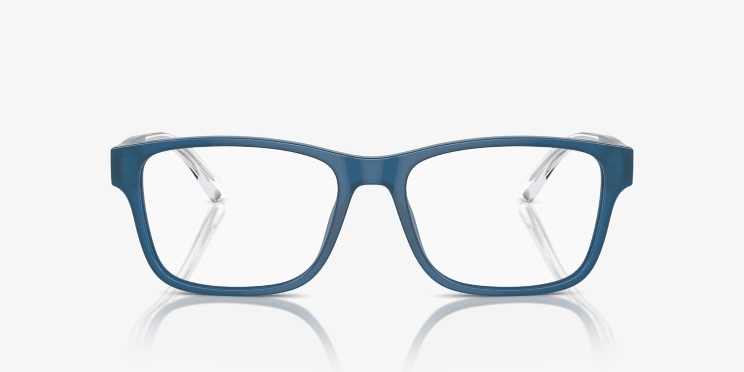 Emporio Armani EA3239 Eyeglasses 6092 Shiny Opaline Blue