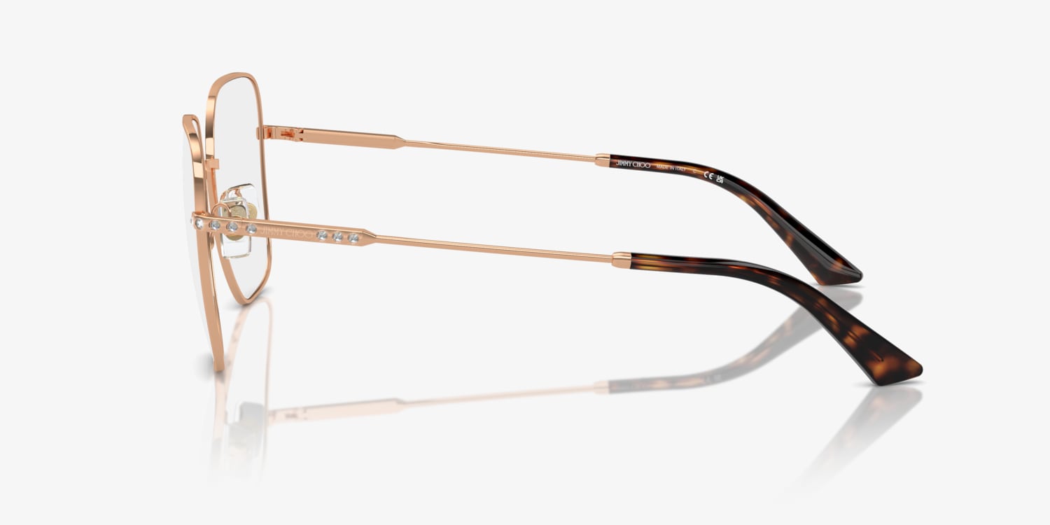メガネ JIMMY CHOO Woman Optical frames Gold 0JC2001B 3008 Jimmy Choo JC2001B Eyeglasses | LensCrafters