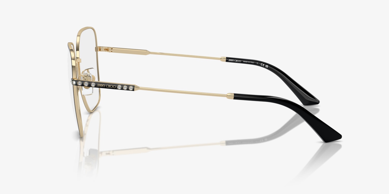 メガネ JIMMY CHOO Woman Optical frames Gold 0JC2001B 3008 Jimmy Choo JC2001B Eyeglasses | LensCrafters