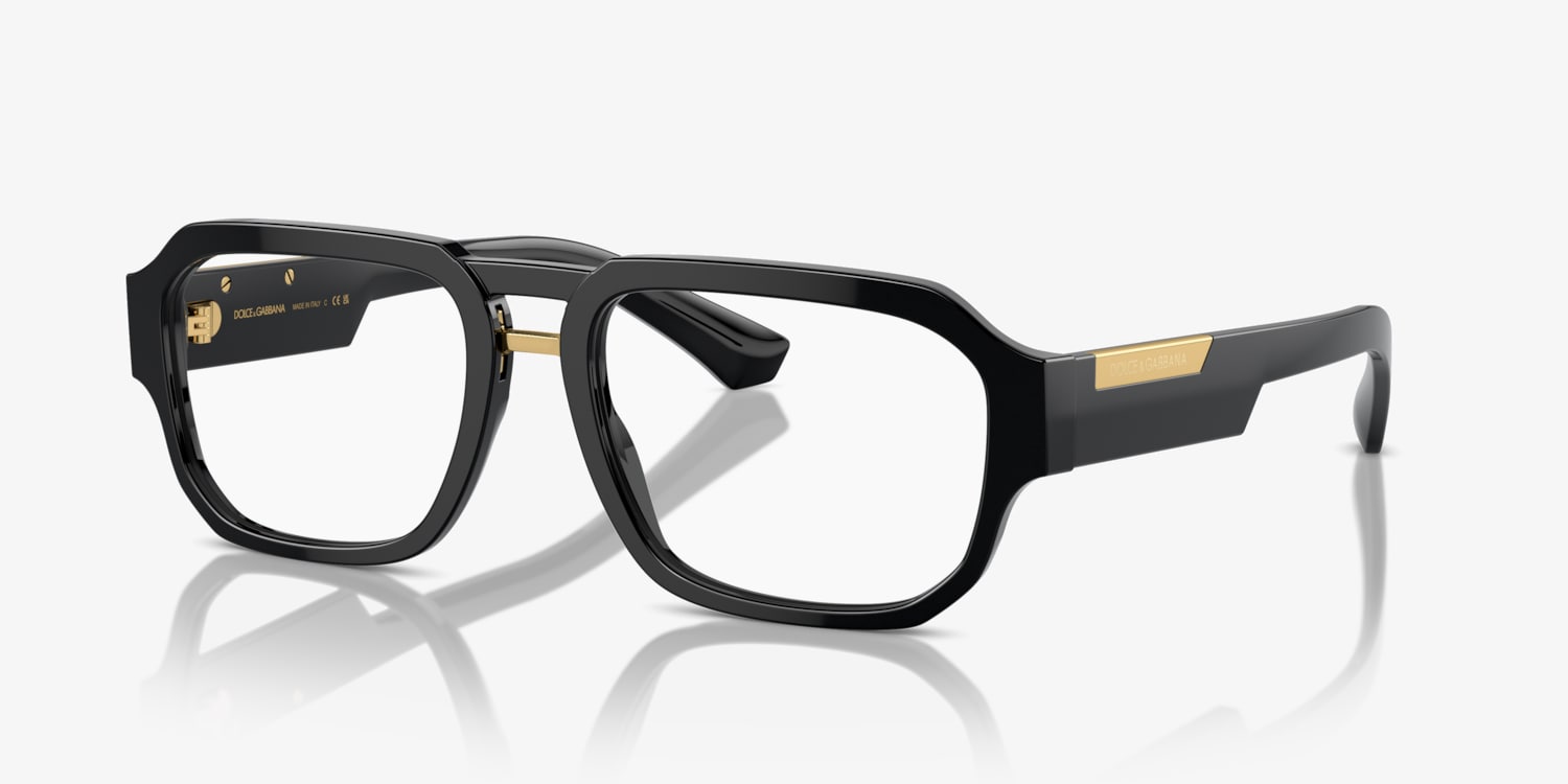 【関税&送料込み】Dolce & Gabbana Dg Logo Longuette Pencil Dolce & Gabbana DG3389 Eyeglasses | LensCrafters