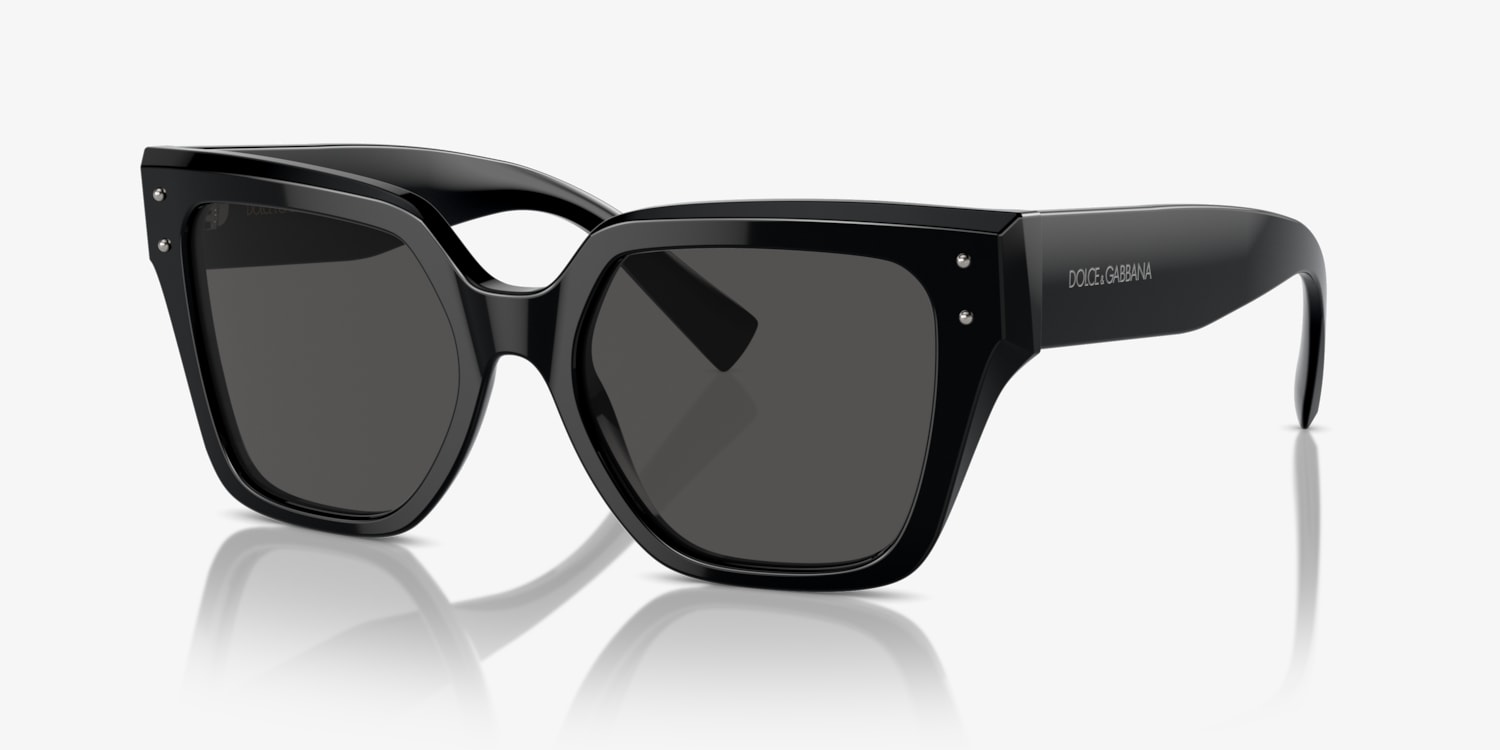 Dolce and gabbana black cat eye sunglasses best sale