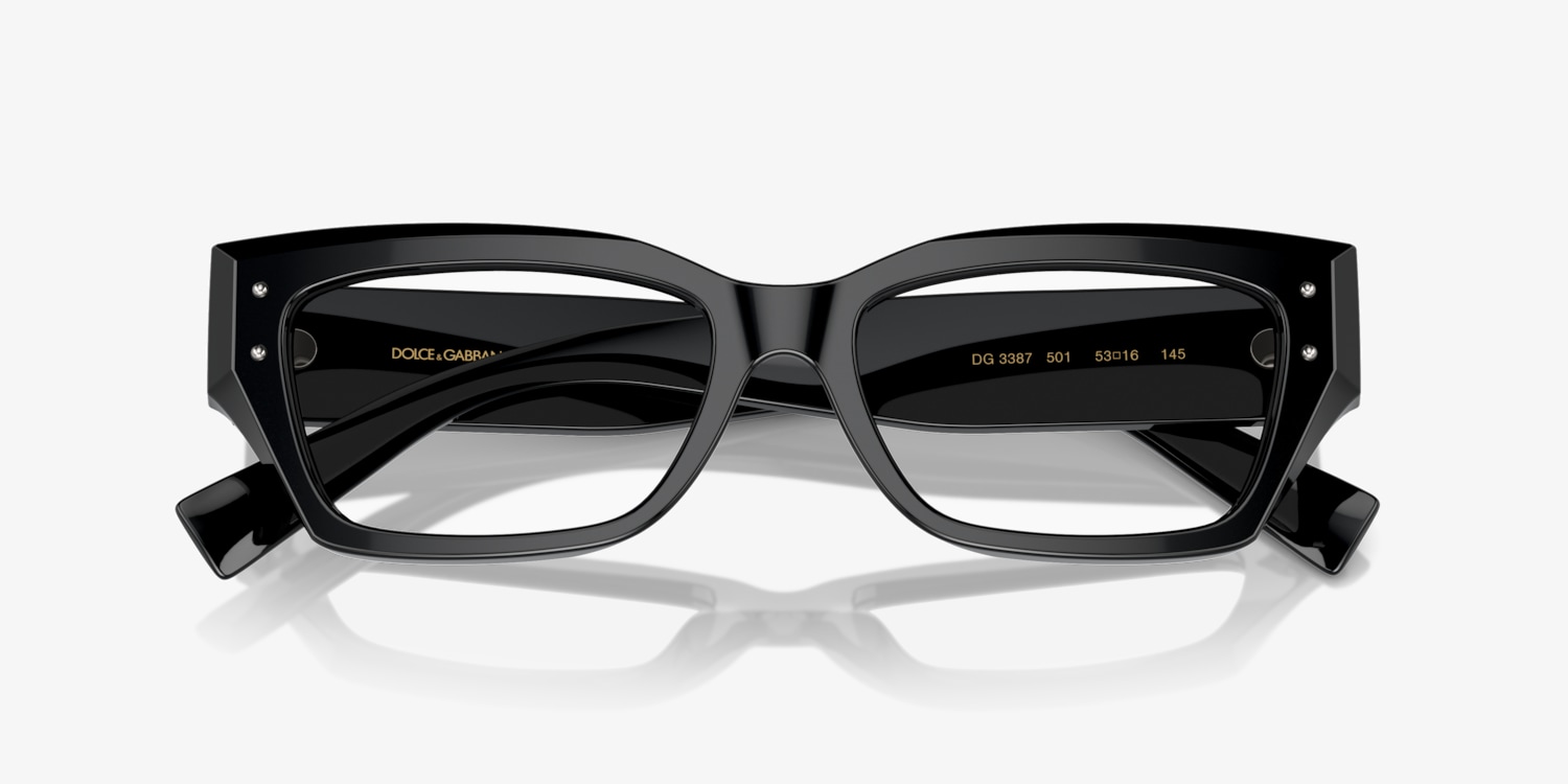 DOLCE & GABBANA 長方形フレムメカネ DG3387 3148 Dolce & Gabbana DG3387 Eyeglasses | LensCrafters