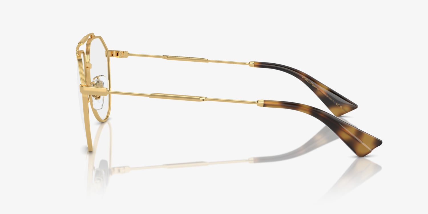 メガネ DOLCE & GABBANA Woman Optical frames Gold 0DG1353 1311 Dolce & Gabbana DG1353 Eyeglasses | LensCrafters