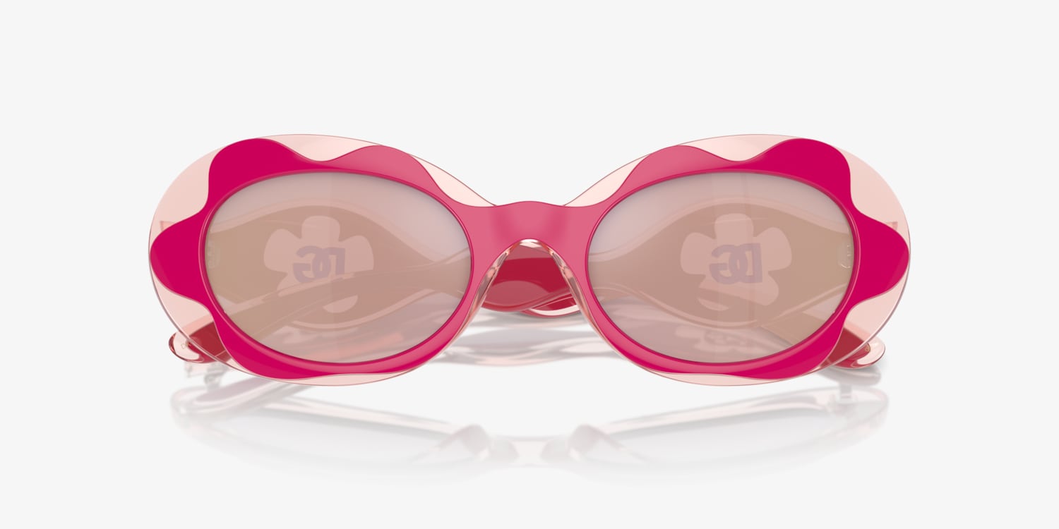 【関税&送料込み】Dolce & Gabbana Small Powder Pink Should Dolce & Gabbana DX6005 Sunglasses | LensCrafters