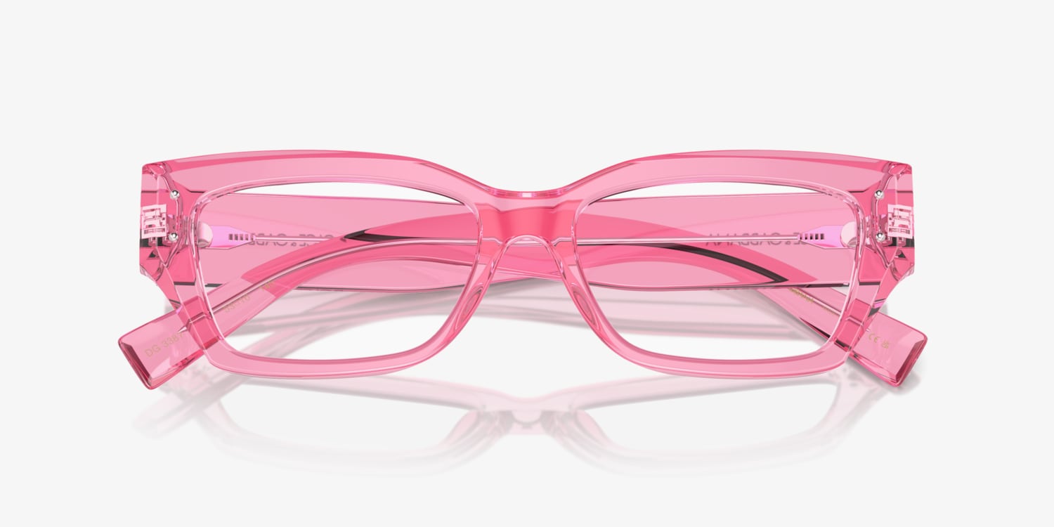 DOLCE & GABBANA 長方形フレムメカネ DG3387 3148 Dolce & Gabbana DG3387 Eyeglasses | LensCrafters