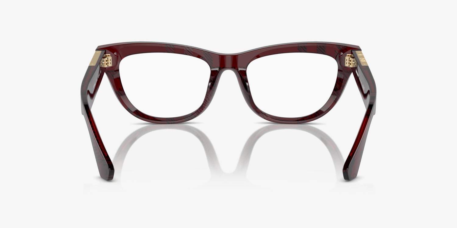 Burberry eyeglasses Plum unisex selling For Prescription Glasses