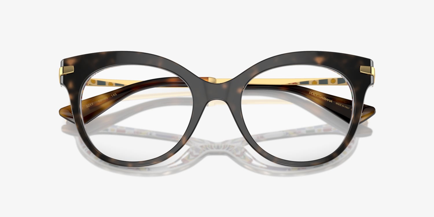 メガネ DOLCE & GABBANA Woman Optical frames Black 0DG3392 3299 Dolce & Gabbana DG3392 Eyeglasses | LensCrafters