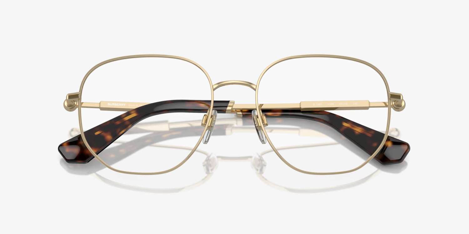 BURBERRY スクエアフレムメカネ 0BE1385 1005 Burberry BE1385 Eyeglasses | LensCrafters