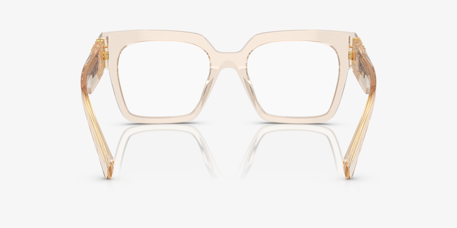 NEW Miu hotsell Miu MU04UV Oversized Square Thick Rim Eyeglasses in Light Havana