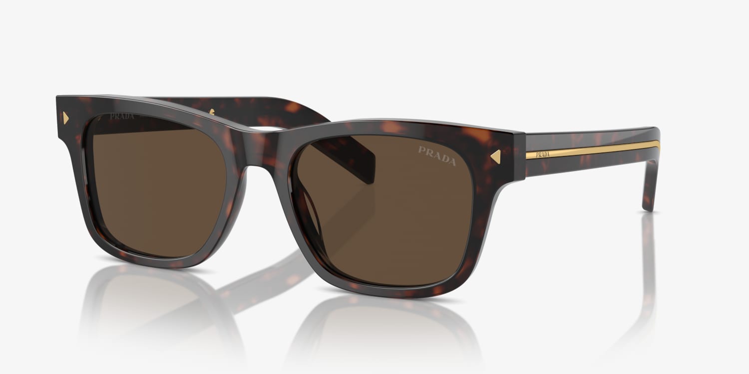 小物 PRADA archive Brown Sunglasses Prada PR 24ZS 07R0A6 56 16 Sunglasses