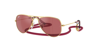 1364Ray-Ban サングラス 0RJ9506S AVIATOR KIDS Sunglasses in Gold and Lilac Flash - RB9506S | Ray