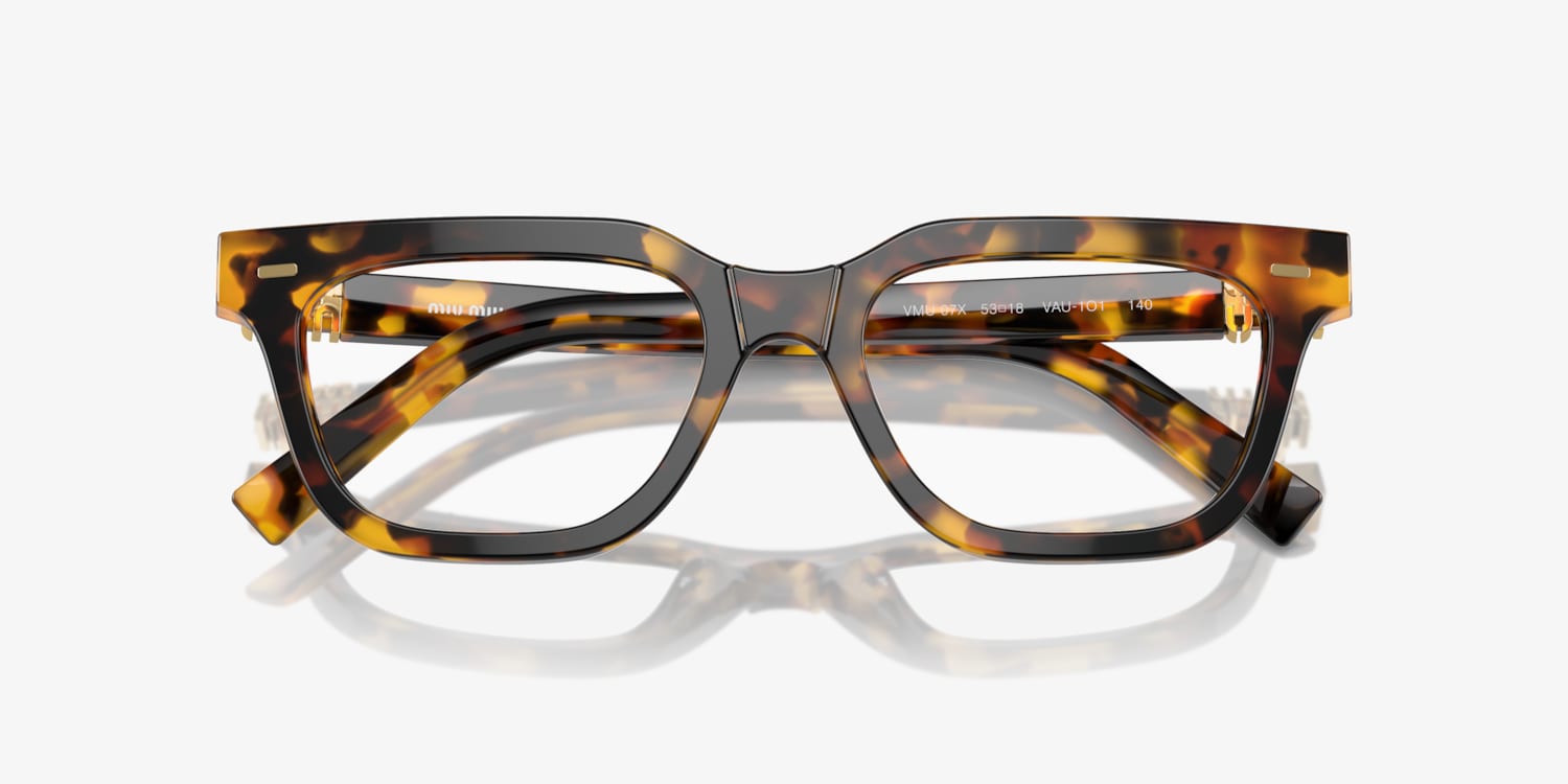 小物 00s archive miumiu logo design eyewear Miu Miu MU 07XV Eyeglasses | LensCrafters