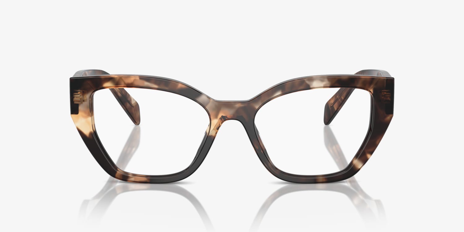 メガネ PRADA Woman Optical frames Brown A07V 16N1O1 Prada PR A16V Eyeglasses | LensCrafters