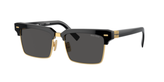 サングラス MiuMiu FW24 Miu Miu - 0MU A05S - 16K10I (0MU A05S 16K10I) Miu Miu MU A05S L (55 - 19) with Grey lenses and Black frame