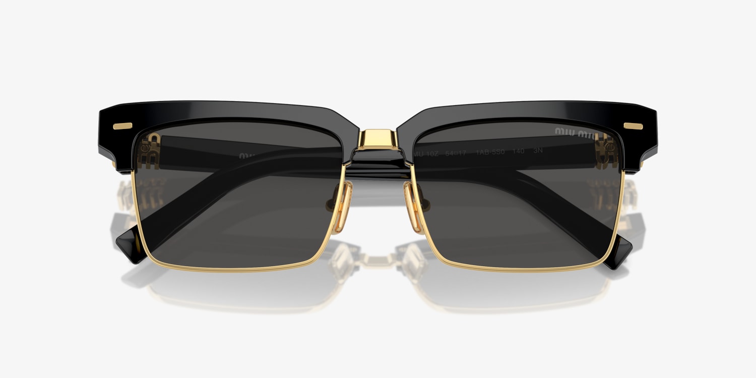 MiuMiu◆スクエアサングラス ロゴ クラシカル MU10ZS Miu Miu MU 10ZS Sunglasses | LensCrafters