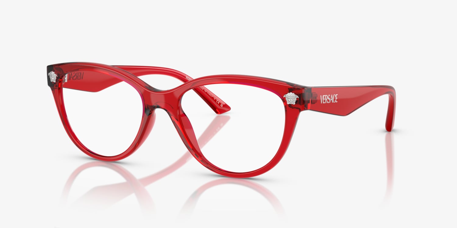 VERSACE キャットアイフレムメカネ 0VE3365U 5495 Versace VE3365U Eyeglasses | LensCrafters