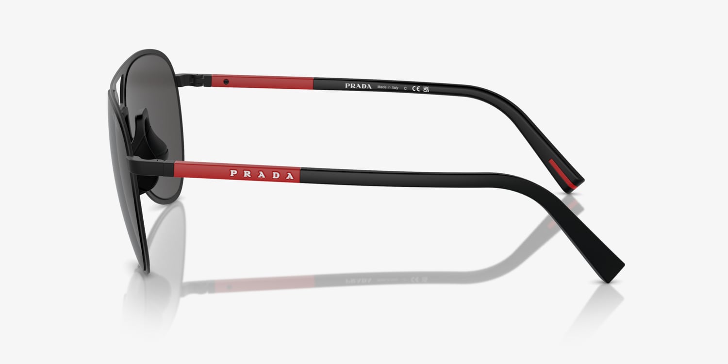 サングラス PRADA Prada Linea Rossa Eyewear Sunglasses (0PS53YS BLACK) Prada Linea Rossa PS 53ZS Sunglasses | LensCrafters