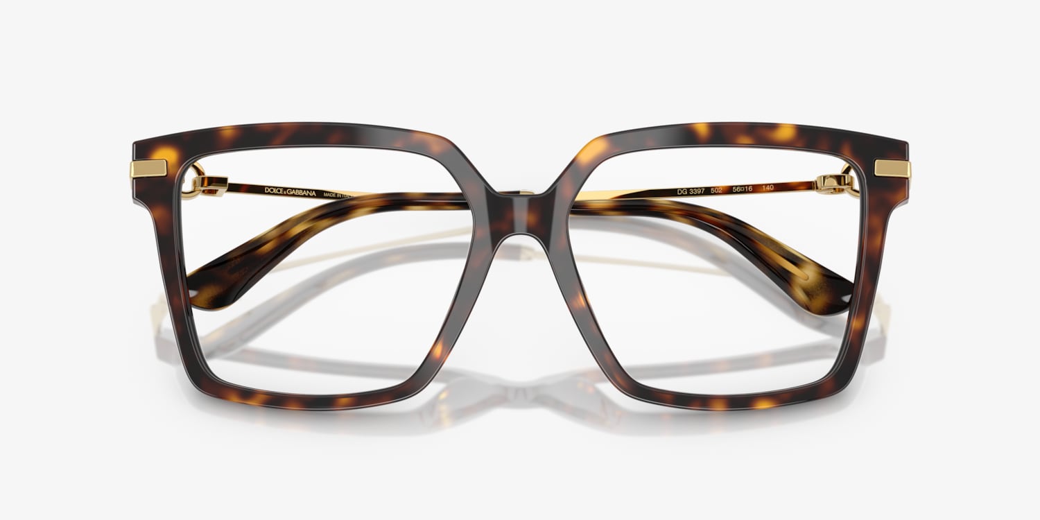【関税&送料込み】Dolce & Gabbana Modal And Silk Blend Sca Dolce & Gabbana DG3397 Eyeglasses | LensCrafters