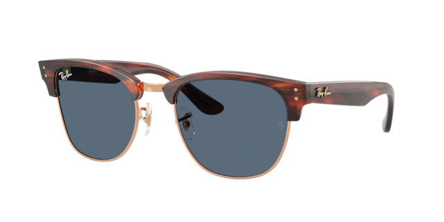 Ray-Ban Unisex Striped Havana On Rose Gold