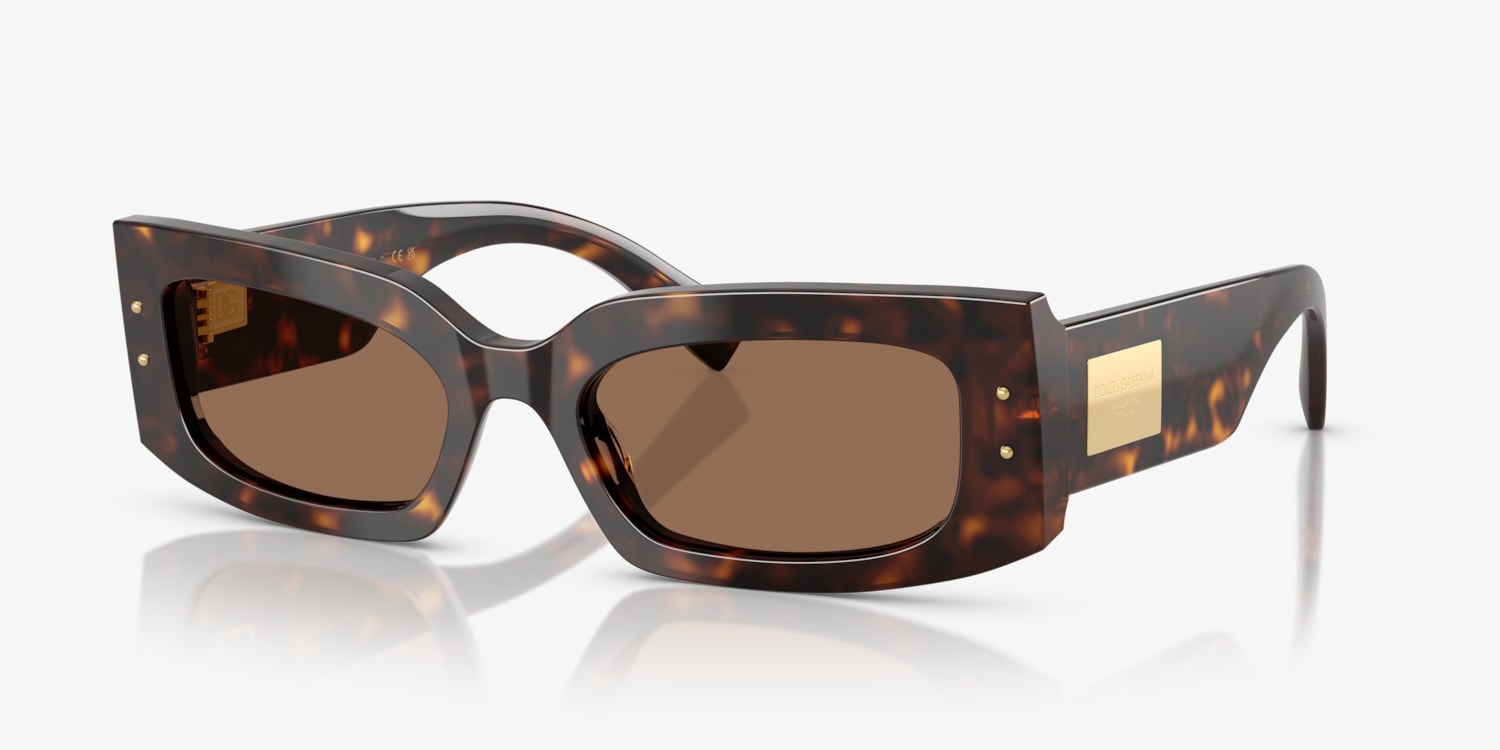 【関税&送料込み】Dolce & Gabbana 'Sunset' Brown Leather B Dolce & Gabbana DG4479 Sunglasses | LensCrafters