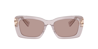【Miu Miu】0MU 01YS サングラス（Mauve Transparent） MU 01YS Miu Miu Sunglasses 12W20I Transparent Mauve - eye-oo.com
