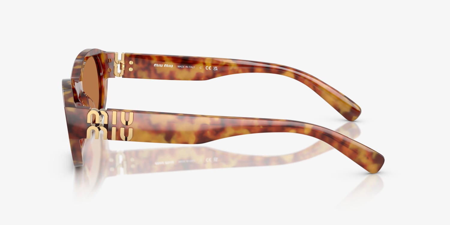 MIUMIU★ブランドファッションサングラス - MU A03S 21C40O(53) MU A03S Miu Miu Sunglasses 21C40O Mahogany Havana - eye-oo.com