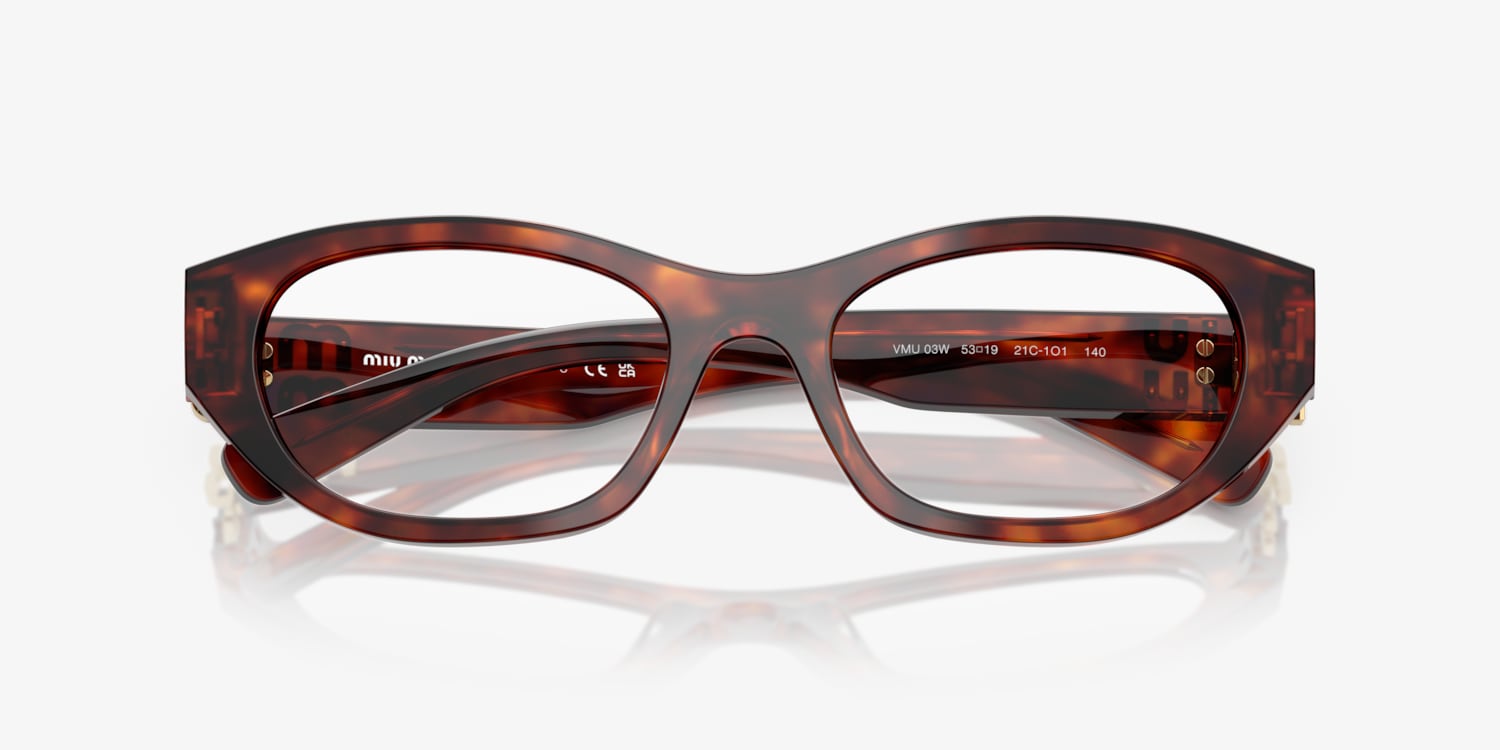 メガネ MiuMiu FW24 Miu Miu - 0MU 03WV - 14L1O1 (0MU 03WV 14L1O1) Miu Miu MU 03WV Eyeglasses | LensCrafters