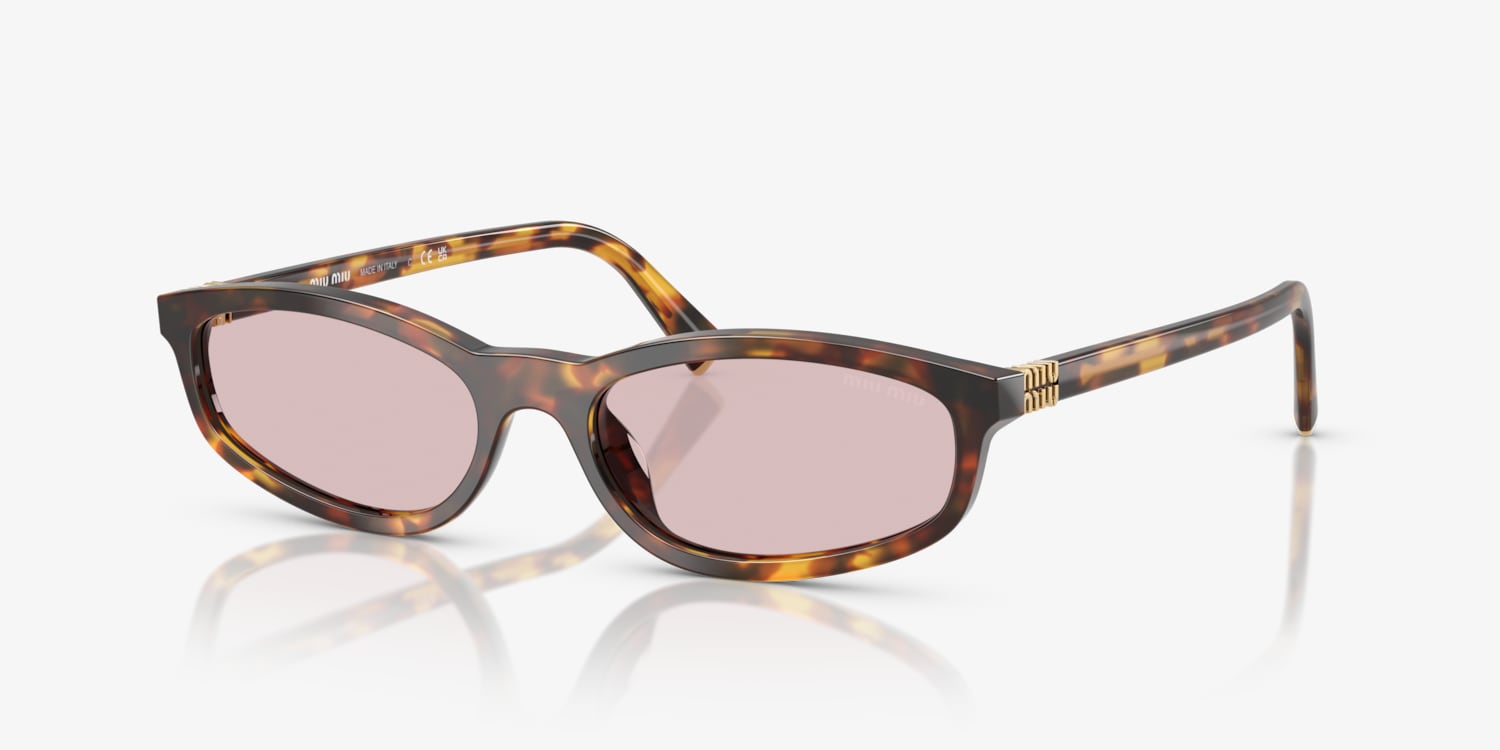 サングラス MiuMiu FW24 Miu Miu - 0MU A06S - 16K08Z (0MU A06S 16K08Z) Miu Miu 0MU A06S women Black Oval Sunglasses – Otticanet USA