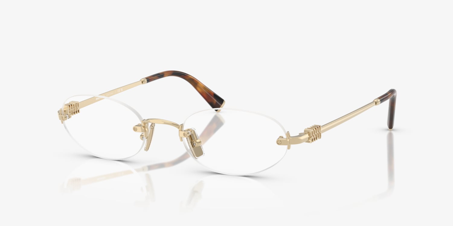 【送料&関税込】Miu Miu 0mu 53wv Zvn1o1 Oro Pallido Glasses Miu Miu MU 53WV Eyeglasses | LensCrafters
