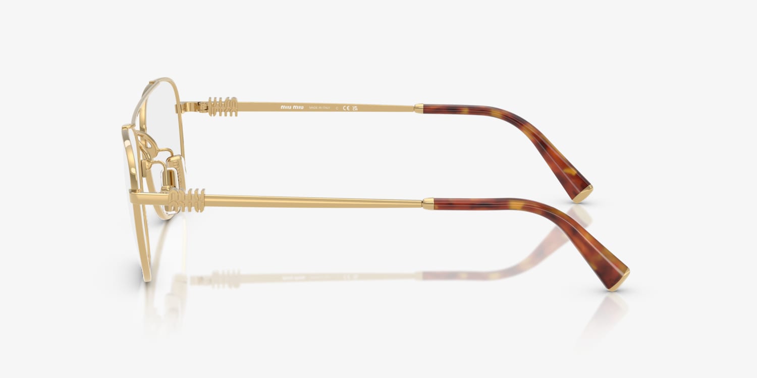 メガネ MiuMiu FW24 Miu Miu - 0MU 51WV - 1BC1O1 (0MU 51WV 1BC1O1) Miu Miu MU 51WV 1BC1O1 Silver Eyeglasses for Woman