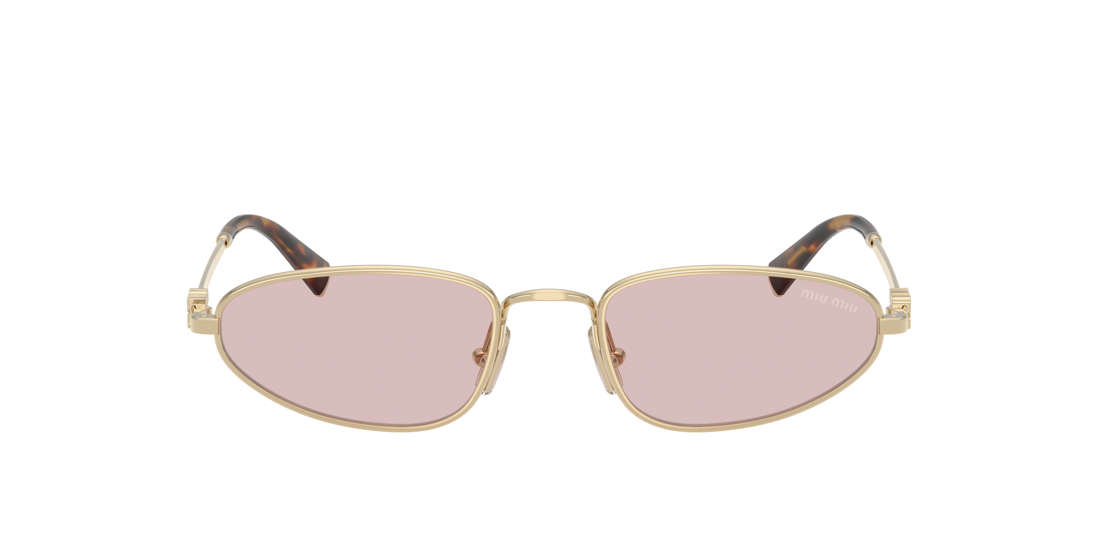 サングラス MiuMiu FW24 Miu Miu - 0MU A52S - ZVN60O (0MU A52S ZVN60O) MU A52S Miu Miu Sunglasses ZVN60O Pale Gold - eye-oo.com