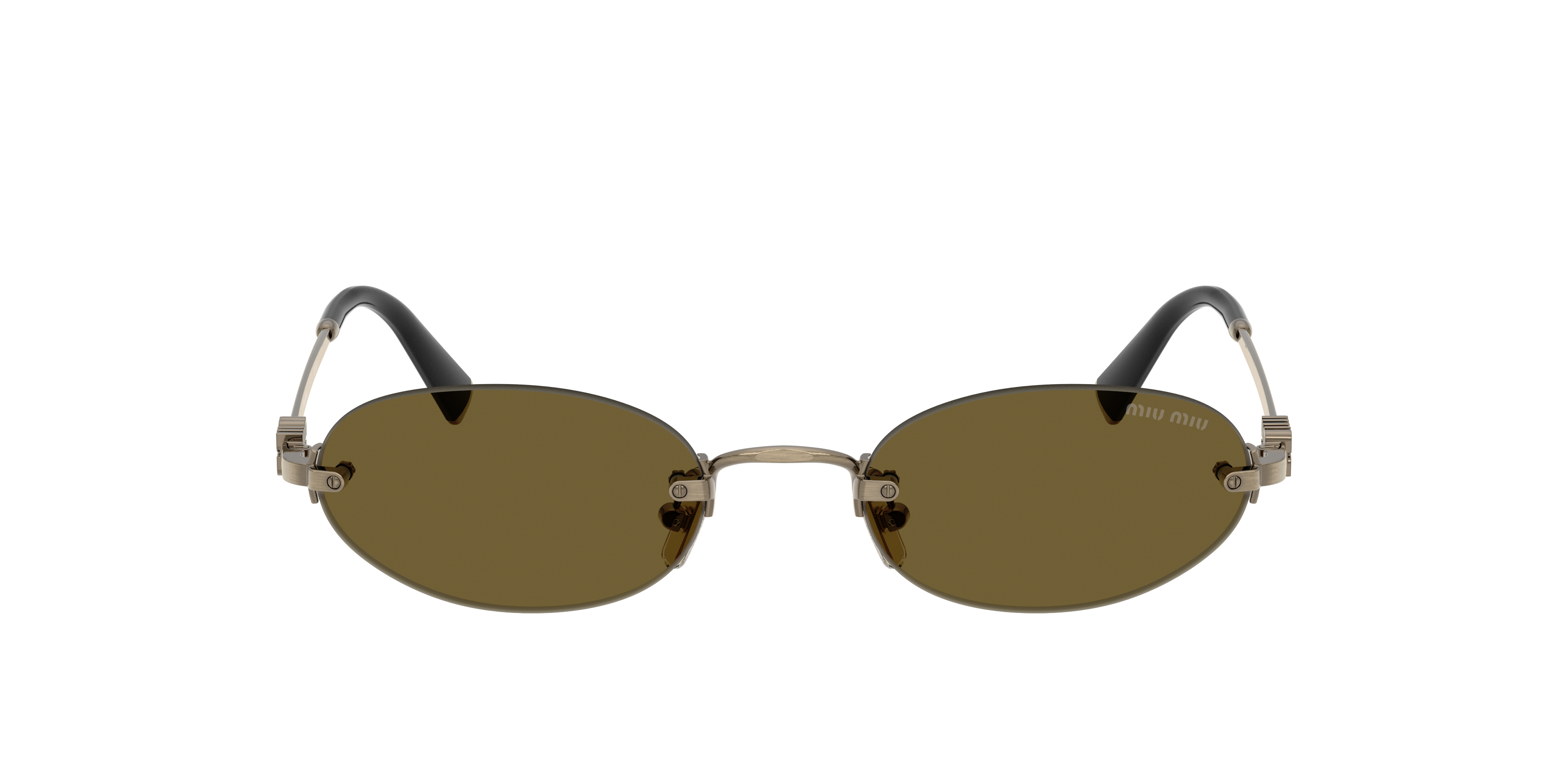 送料関税無料◆MIU MIU ロゴ サングラス オーバルレンズ MUA54S Miu Miu MU 54ZS Sunglasses | LensCrafters