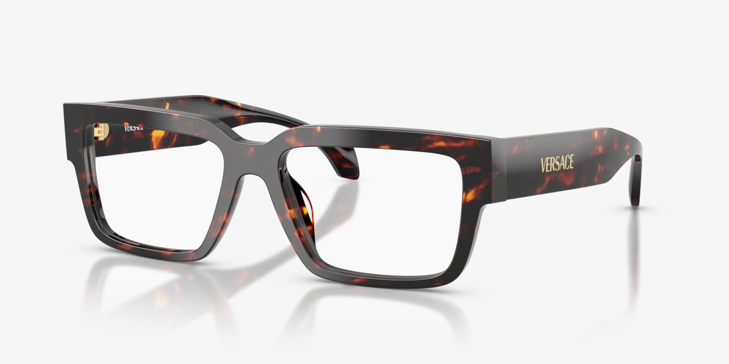 VERSACE 長方形フレムメカネ 0VE3362U 5487 Versace VE3326U Eyeglasses | LensCrafters