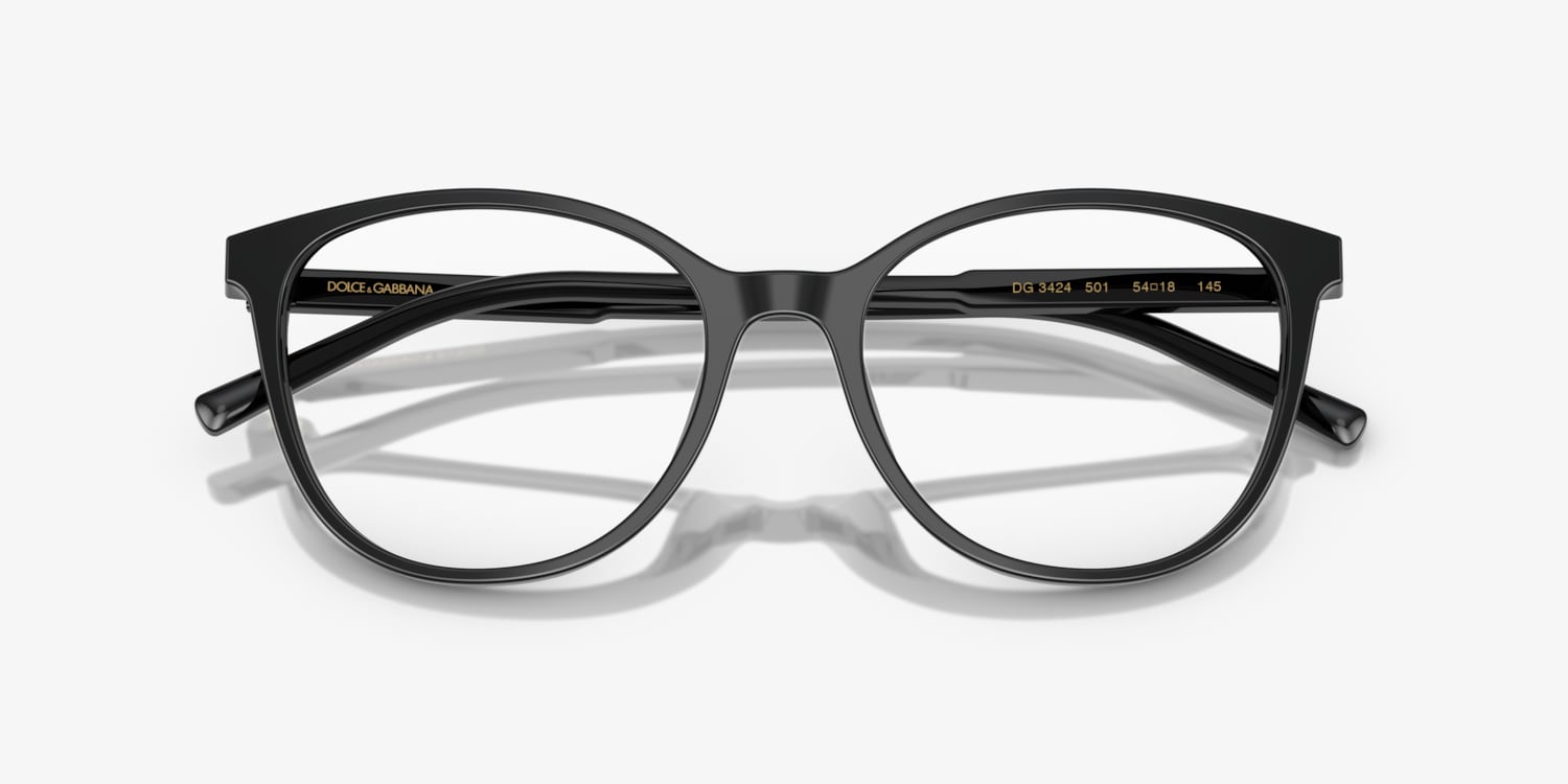 DOLCE & GABBANA スクエアフレムメカネ DG3425 3148 Dolce & Gabbana DG3425 Eyeglasses | LensCrafters