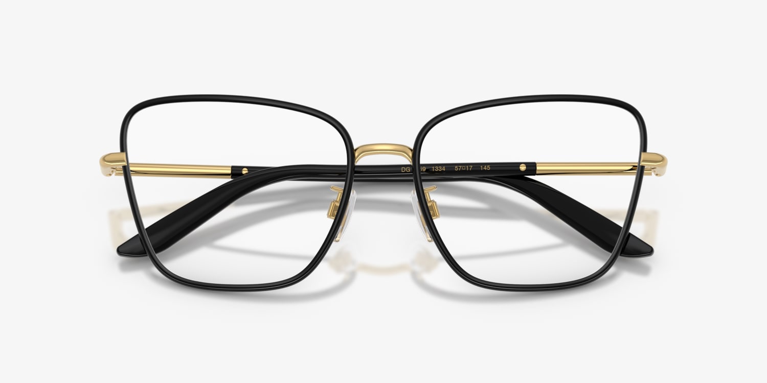 メガネ DOLCE & GABBANA Woman Optical frames Yellow Gold 0DG1354 02 DOLCE & GABBANA: Optical frames woman - Yellow Gold | Dolce