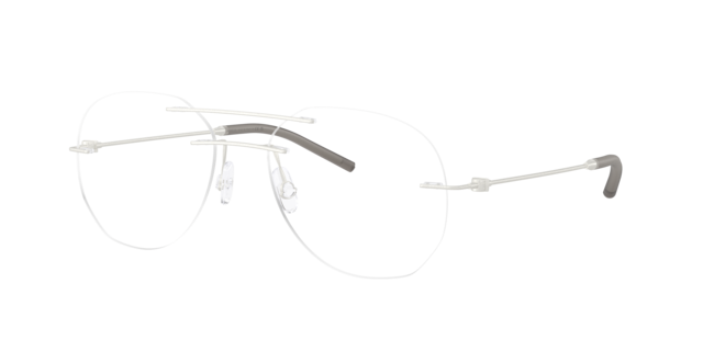 メガネ Moncler Glasses Frame ML5047 016 Silver Lightweight Authentic MONCLER ML5047 016 Shiny Silver Round Metal